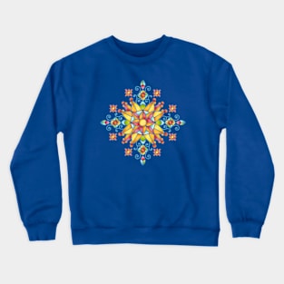 Sunburst Stained Glass Crewneck Sweatshirt